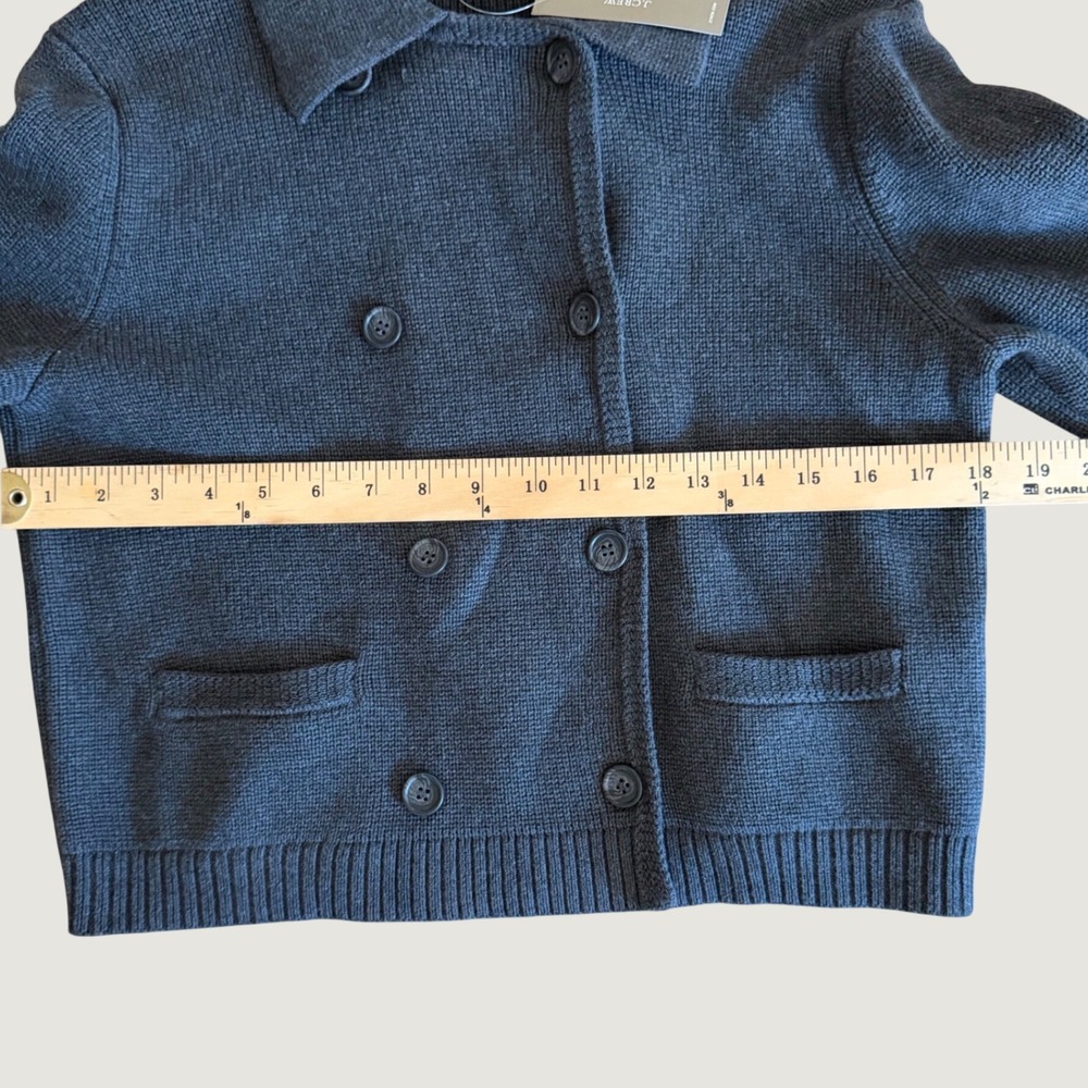J.Crew Womens Double Breasted Lady Jacket Cardigan Charcoal Gray CK498 NWT Small - Picture 5 of 5